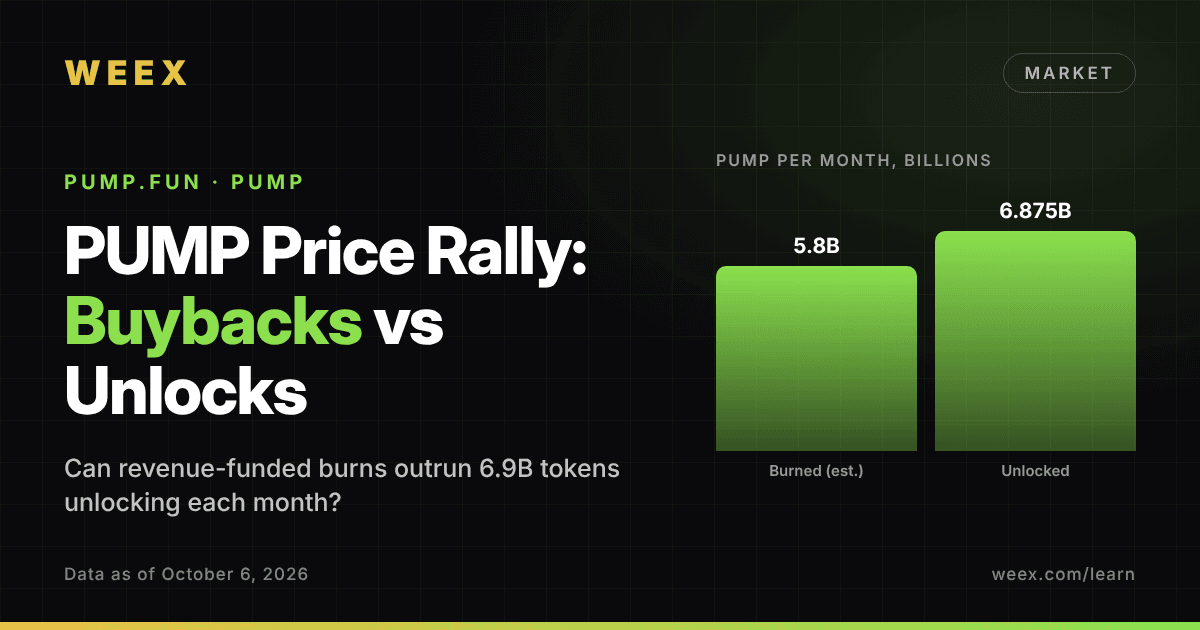 PUMP Price Rally: Can Pump.fun Buybacks Outrun Monthly Unlocks?