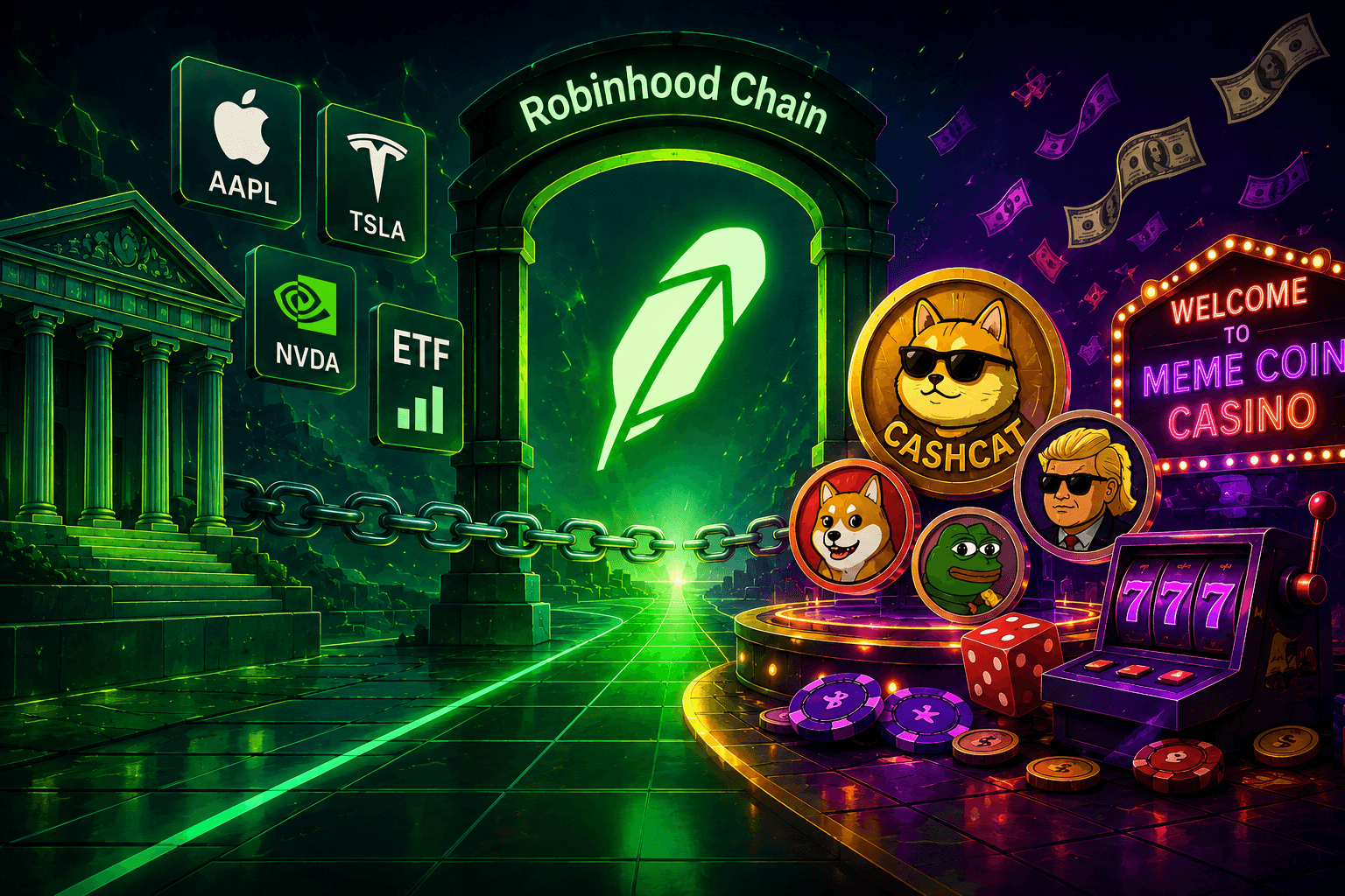 Robinhood 打造區塊鏈承載代幣化股票:它剛變成迷因幣賭場嗎?