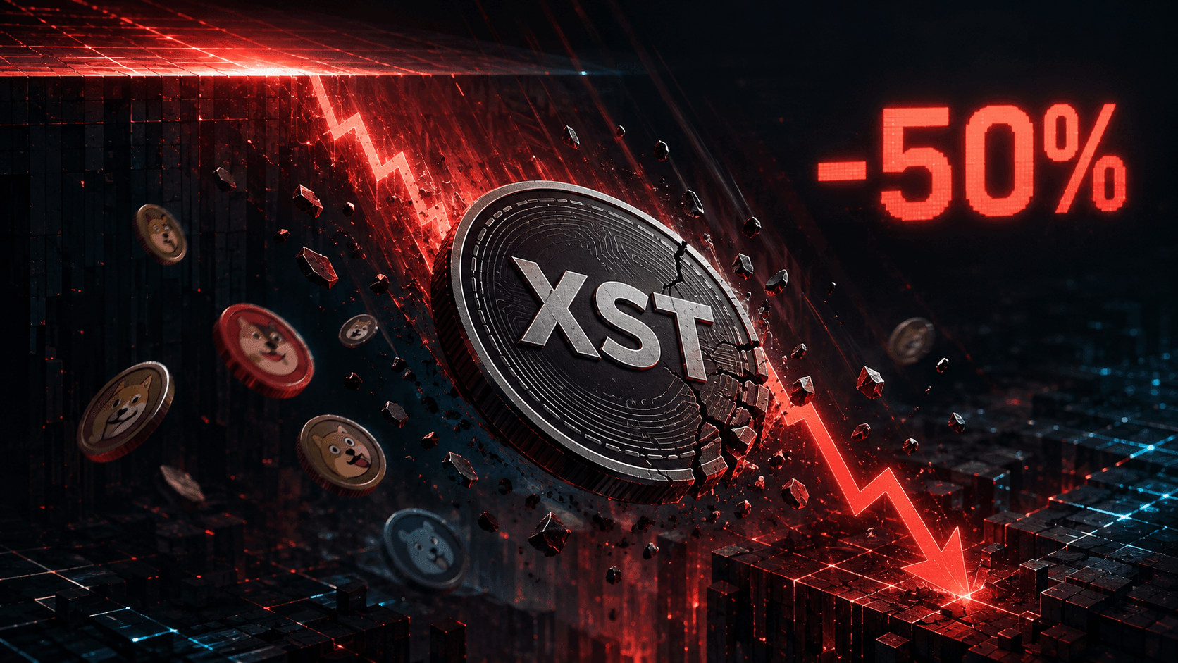 XST代幣單日暴跌50%：這揭示了Meme幣整體的波動性