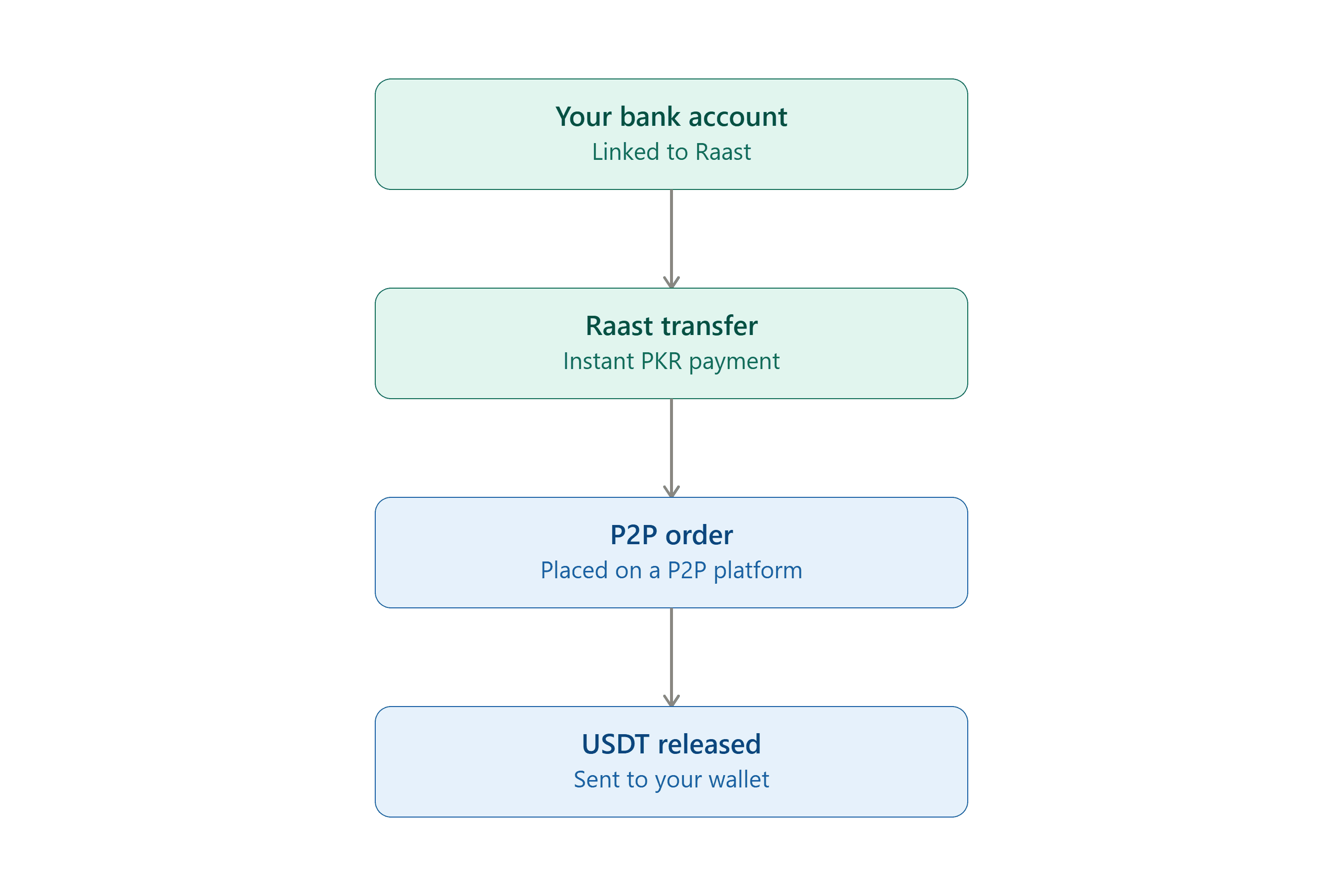 如何使用 Raast 購買 USDT:巴基斯坦即時 PKR 支付指南