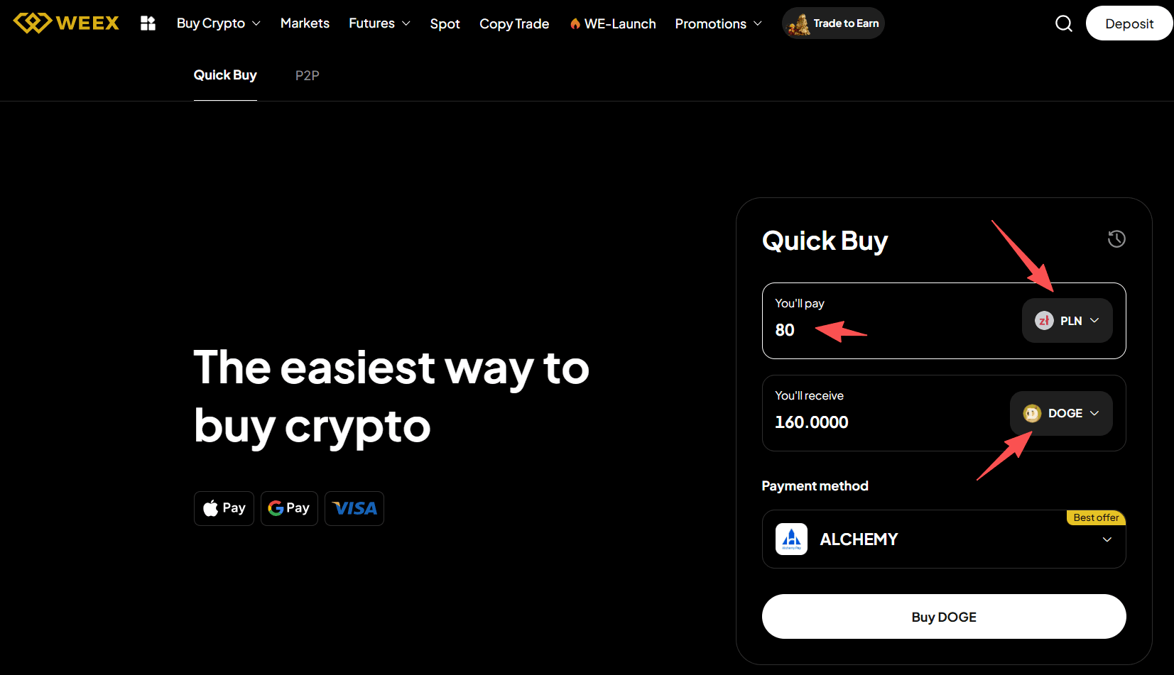 什么是WEEX OTC,如何在WEEX OTC上买入PLN的DOGE?